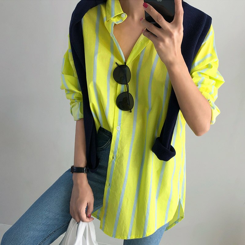 New Striped Long-Sleeve Shirt