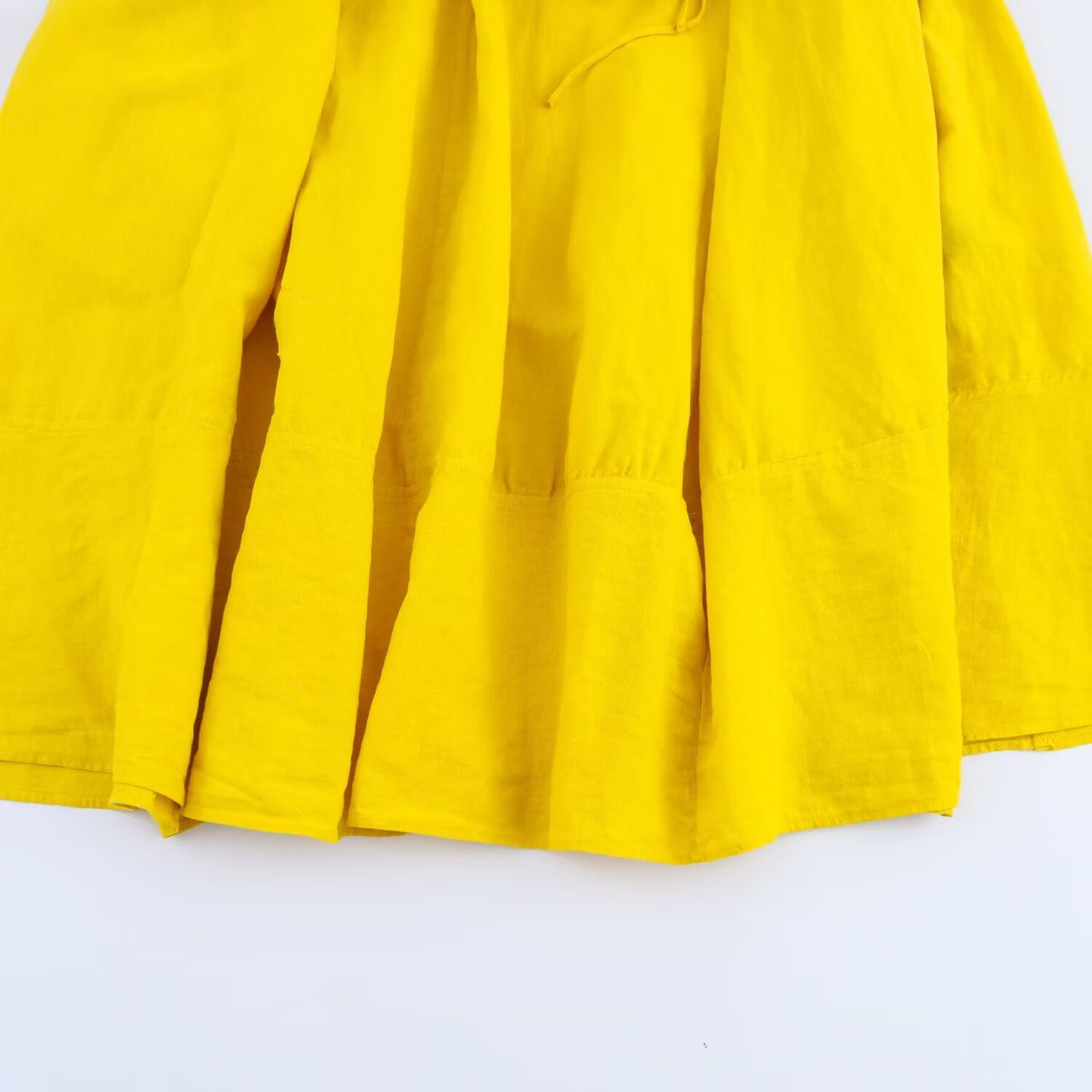 Loose style ,drawstring neckline, maxi dress