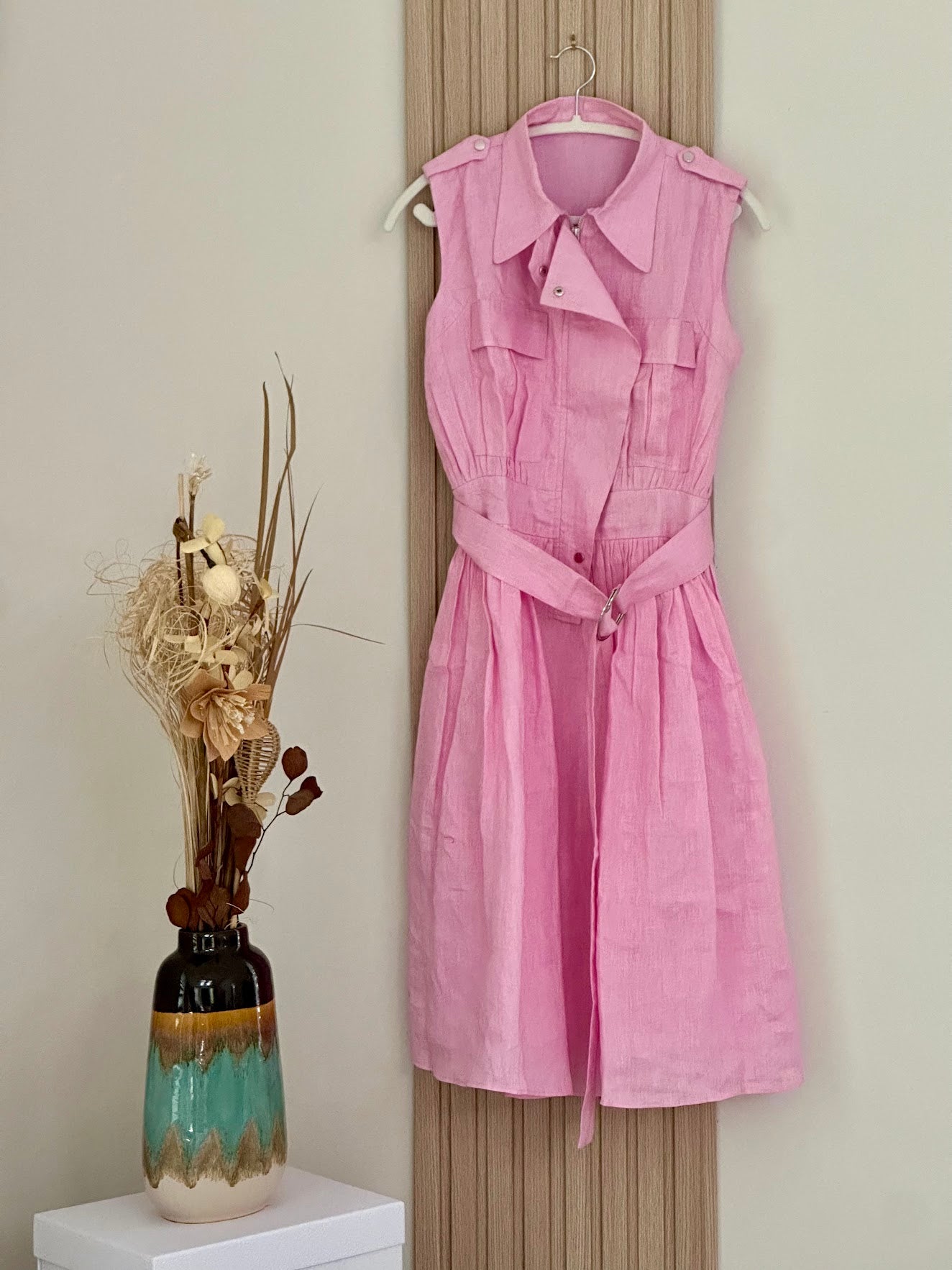 Sleeveless Linen Maxi Dress
