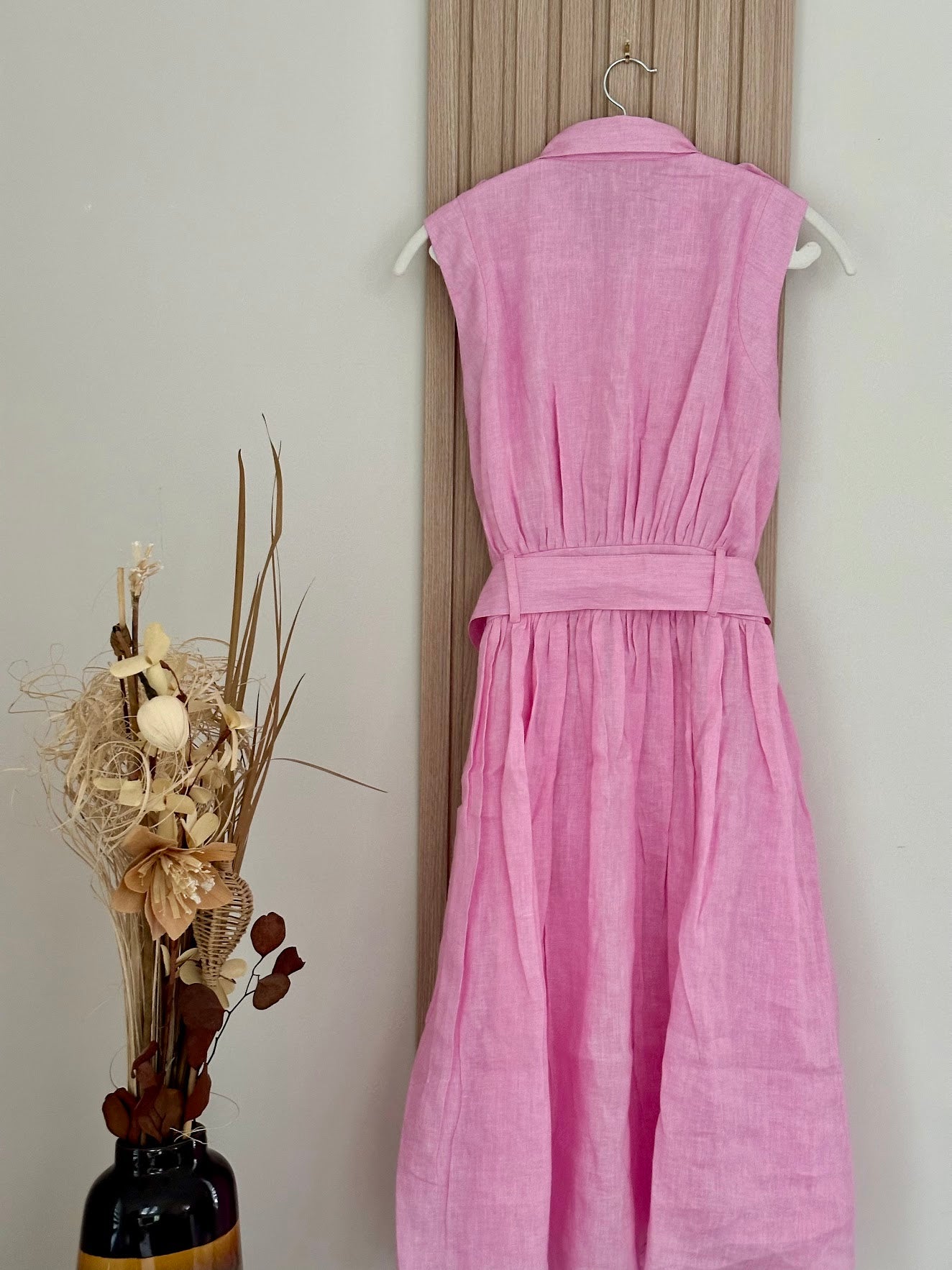 Sleeveless Linen Maxi Dress