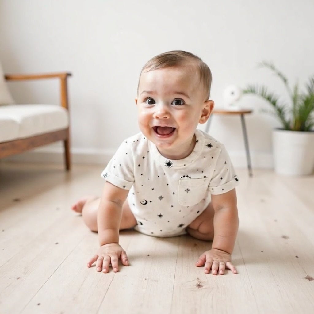 Short sleeve romper | Celestial