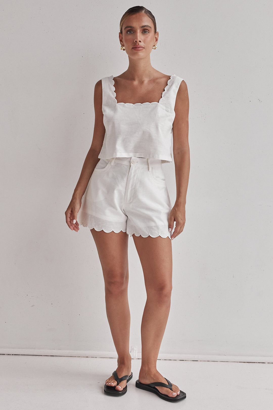 Linen White Top-2