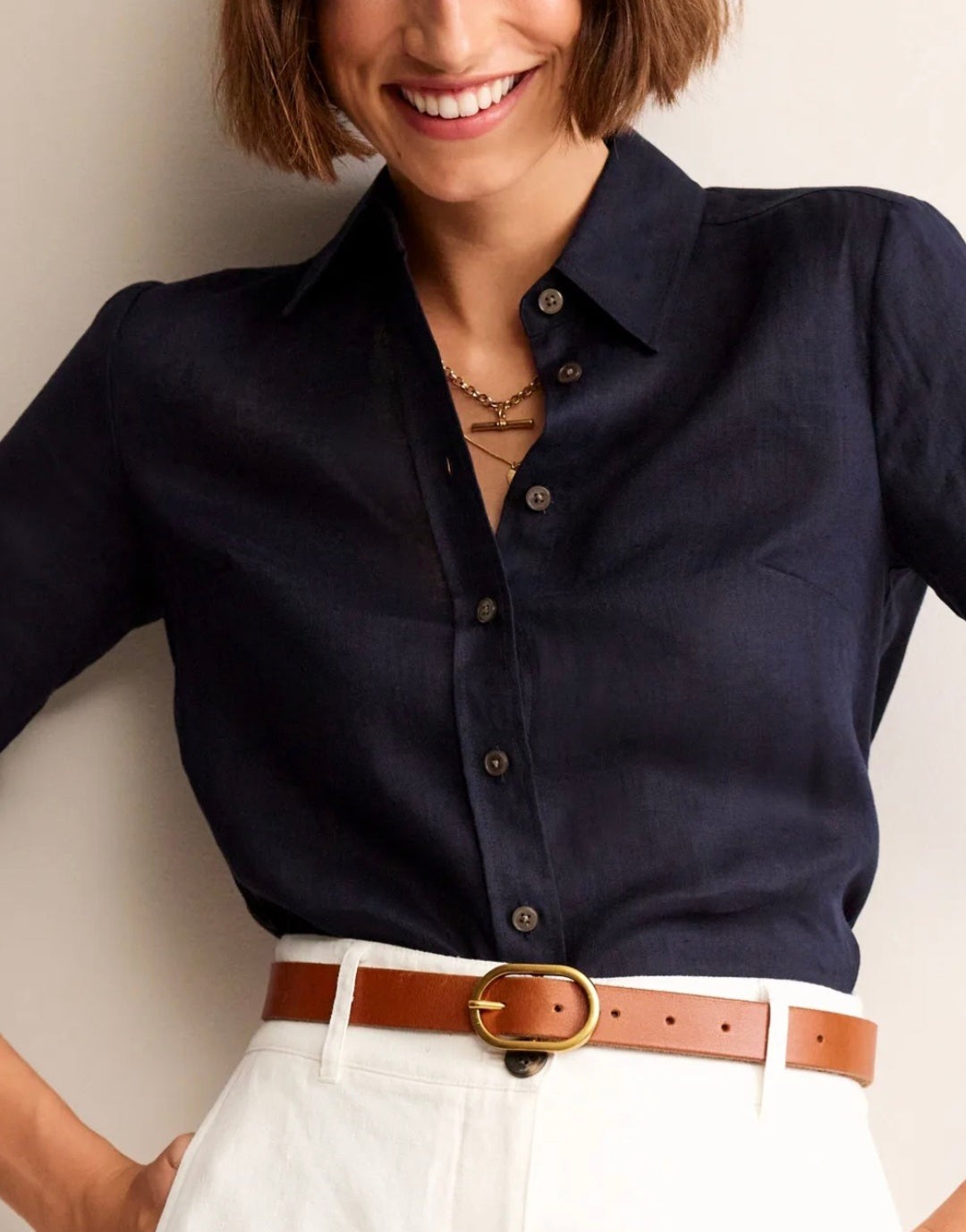 Blue Linen Shirt
