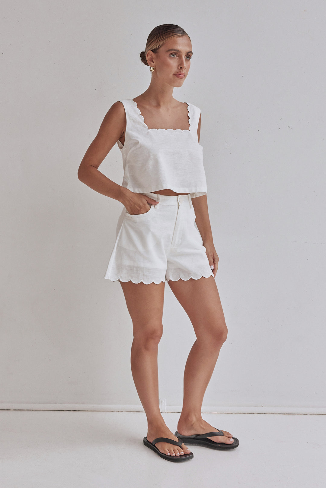 Linen White Top-4