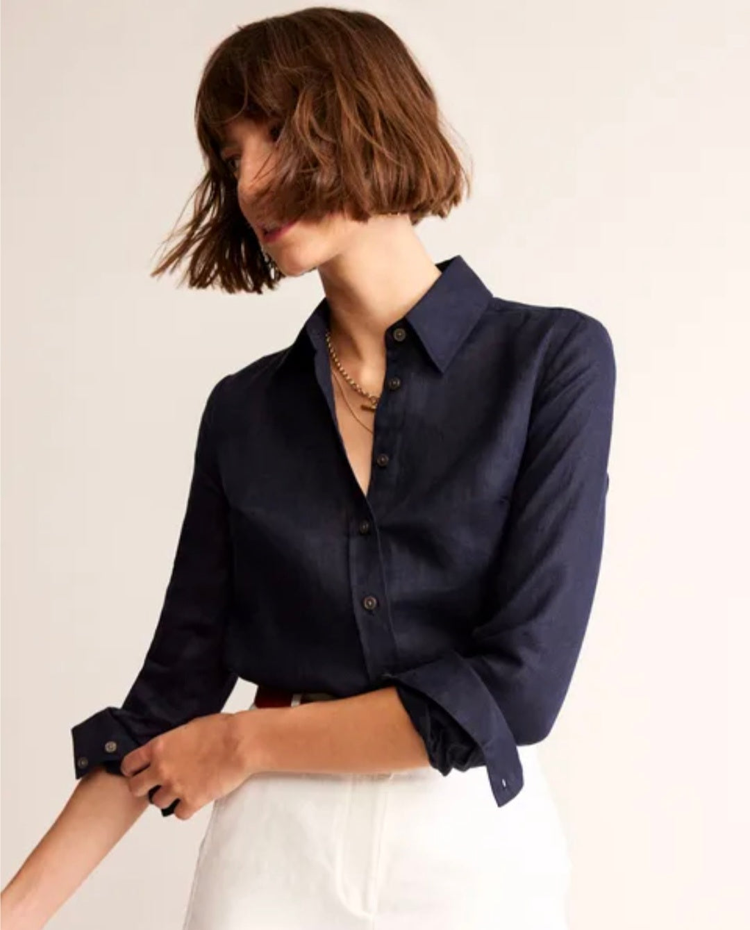 Blue Linen Shirt