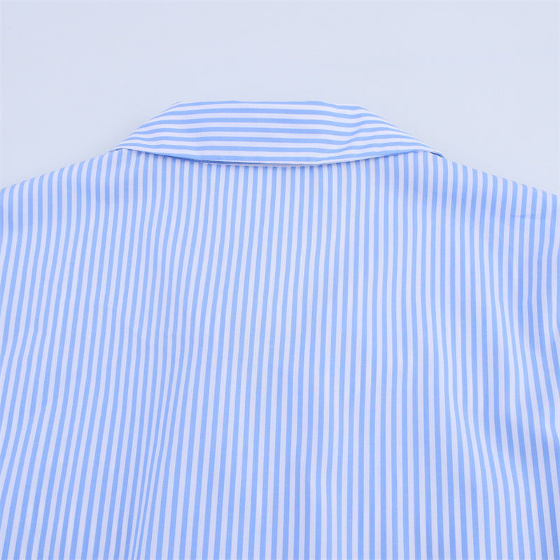 Short Sleeve Poplin Shirt Dress