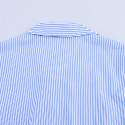 Short Sleeve Poplin Shirt Dress