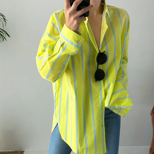 New Striped Long-Sleeve Shirt