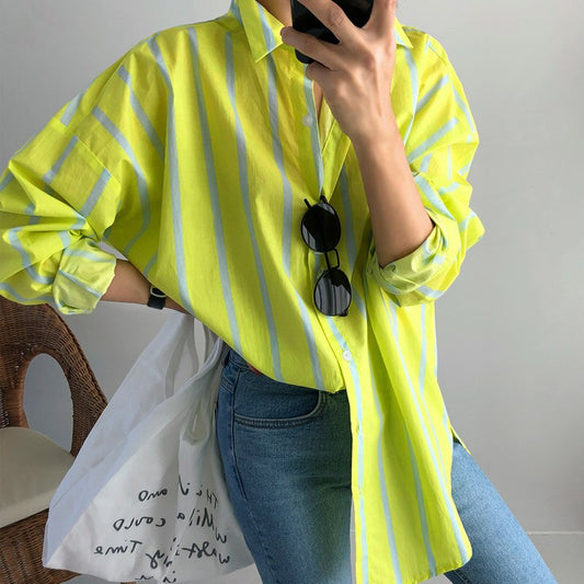 New Striped Long-Sleeve Shirt