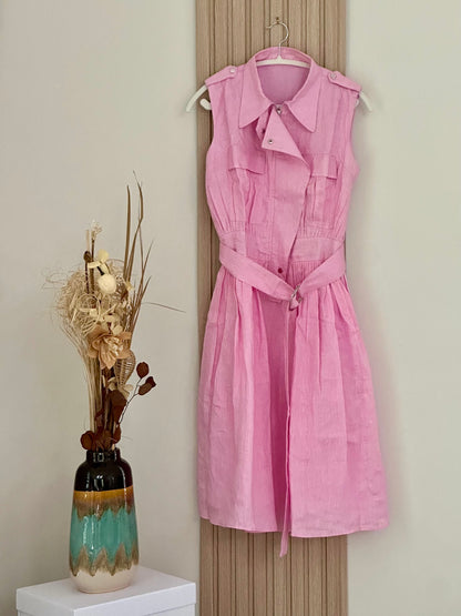 Sleeveless Linen Maxi Dress
