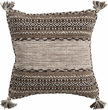 Grahamston Brown Geometric Pattern Throw Pillow - Clearance
