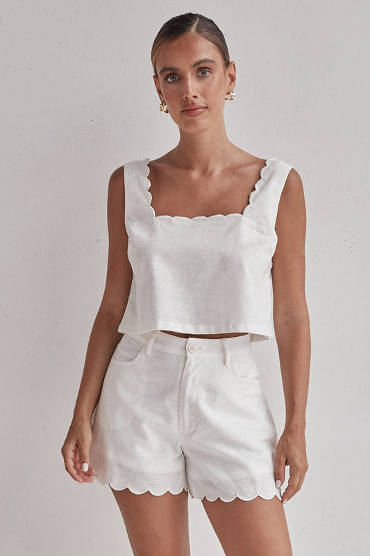 Linen White Top-0