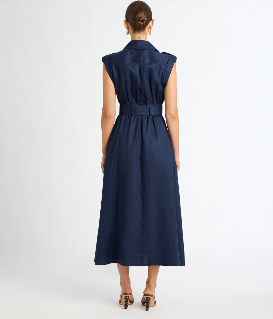 Blue Linen Maxi Dress | Maxi Dress | Linen Dress | Linen Clothing | 100% Organic Linen-3